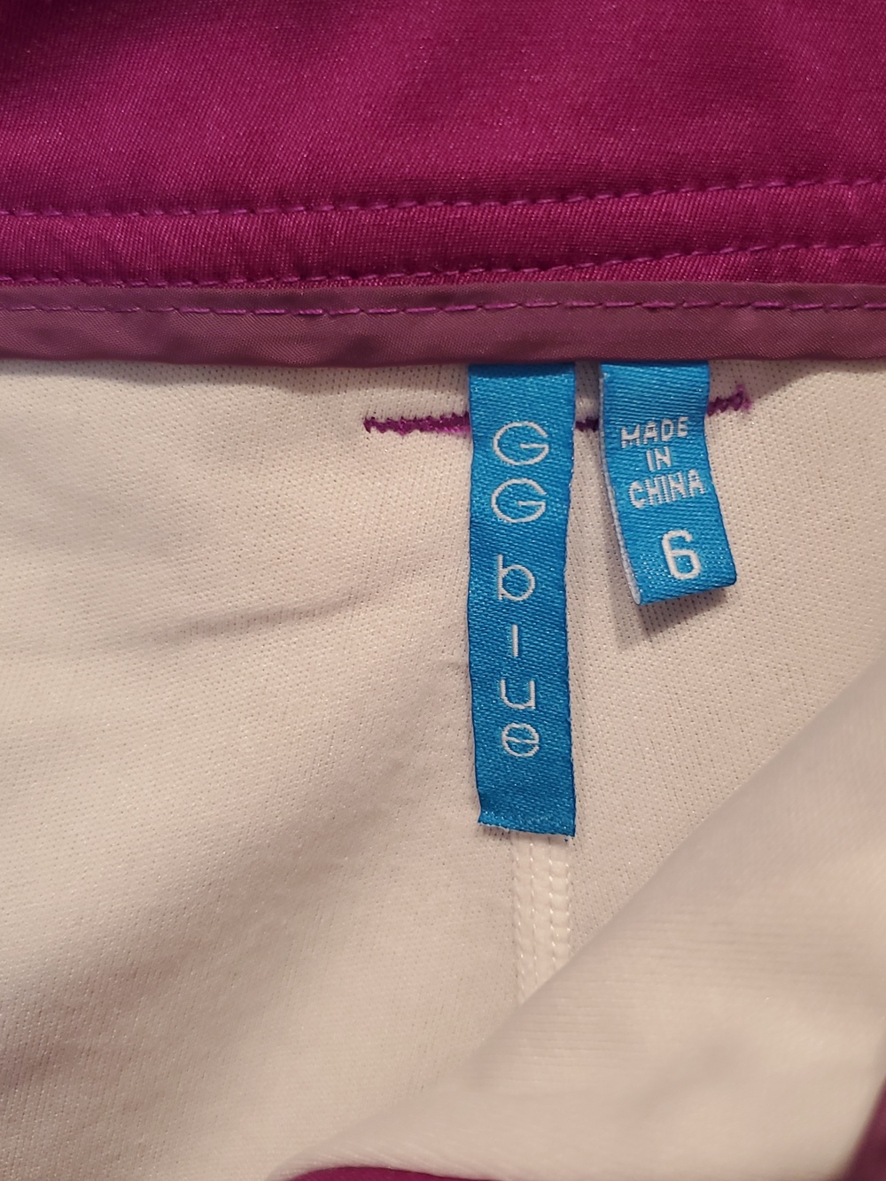 GG Blue Vibrant Pleated Purple Skirt Skort with Utility Details Size 6 - Picture 4 of 8